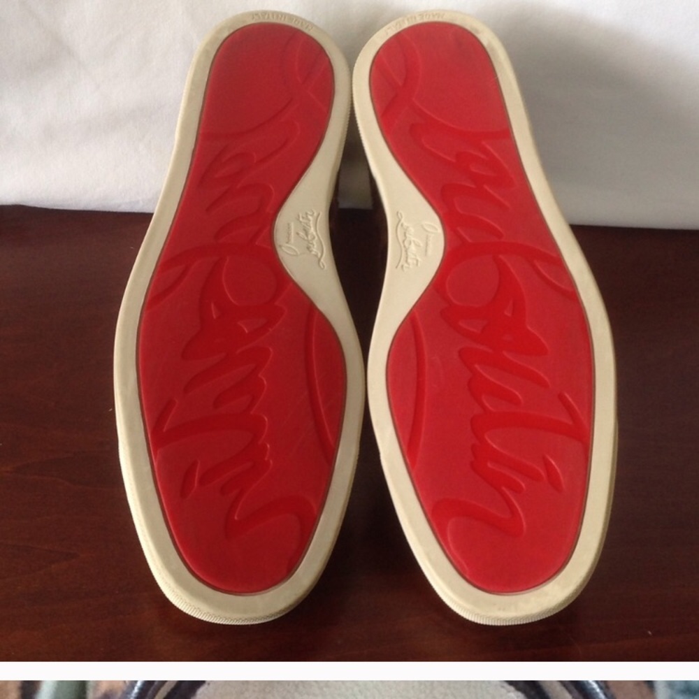 Christian Louboutin Leopard Print Sneakers